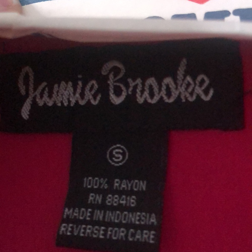Vintage🥳2xHP🥳Jamie Brooke Fuschia Colored Romper - Picture 3 of 10